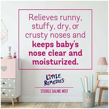 Little Remedies Sterile Saline Nasal Spray for Baby and Newborn, 3 Oz, 3 Pack