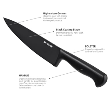 Top McCook® Knife Sets with Built-in Sharpener