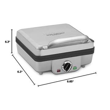 Cuisinart WAF-300P1 Belgian Waffle Maker with Pancake Plates, Brushed Stainless