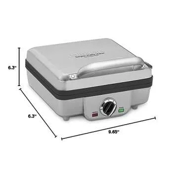 Cuisinart WAF-300P1 Belgian Waffle Maker with Pancake Plates, Brushed Stainless