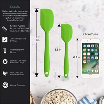 Premium Silicone Spatulas - Heat-Resistant Baking Off Tools