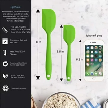 Premium Silicone Spatulas - Heat-Resistant Baking Off Tools