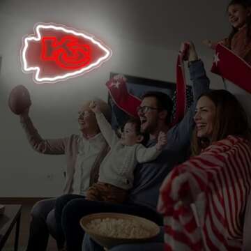 Brineon LED Football Neon Sign for Man Cave Decor