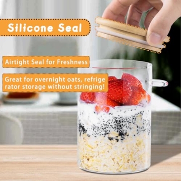 MHDCLY Overnight Oats Containers for Meal Prep