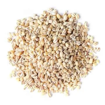 Food to Live Organic Pearl Barley, 1 Pound – Non-GMO, Polished Unhulled Barley, Kosher, Vegan, Bulk. Cooks Faster than Hulled Barley. Rich in Fiber, Selenium. Great for Hot Cereal, Salads, Stews