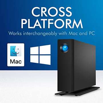 LaCie d2 Professional 10TB External Hard Drive Desktop HDD – USB-C USB 3.0 7200 RPM Enterprise Class Drives, 5 Year Warranty and Recovery Service (STHA10000800)