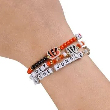 Cincinnati Bengals Friendship Bracelets - Unisex 3 Pack