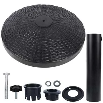 Blissun 22 lbs Heavy Duty Patio Market Umbrella Base Stand