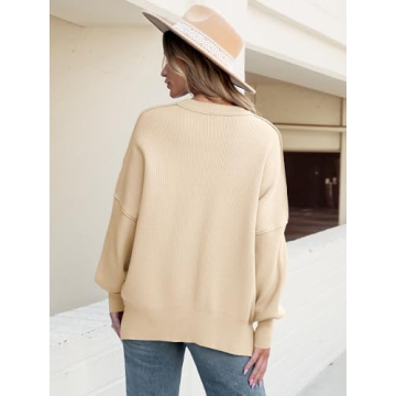 ANRABESS Women's Cozy Oversized Pullover for Fall