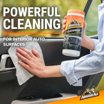 Armor All Interior Car Cleaning Wipes, Car Wipes for Dirt and Dust, 30 Count
