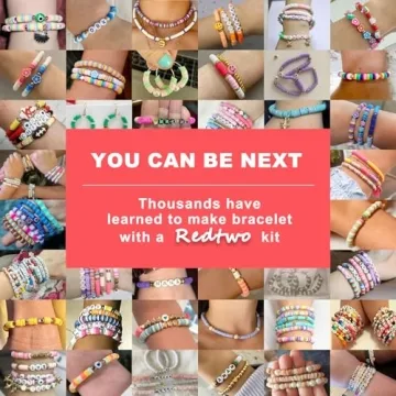 Redtwo 18000 Pcs Clay Beads Kit for Creative Jewelry
