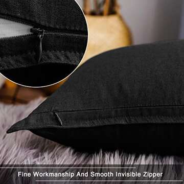 Jeanerlor 24x24 Inch Decorative Throw Pillow Covers Set