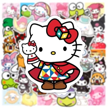 Kawaii Sanrio Stickers 50pcs Waterproof Fun for Teens