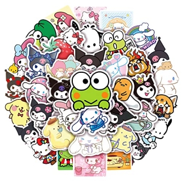 Kawaii Sanrio Stickers 50pcs Waterproof Fun for Teens