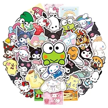 Kawaii Sanrio Stickers 50pcs Waterproof Fun for Teens