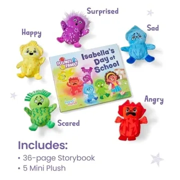 hand2mind Feelings Family Storybook and Plush Set