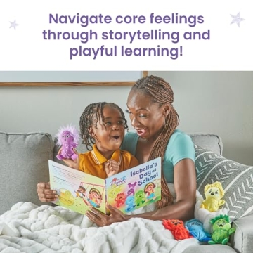 hand2mind Feelings Family Storybook and Plush Set