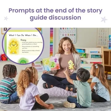 hand2mind Feelings Family Storybook and Plush Set