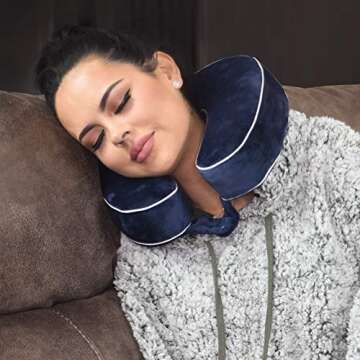 World's Best Neck Pillow - Soft Memory Foam Comfort