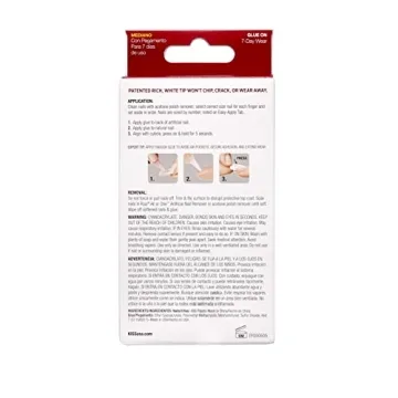 Kiss Everlasting Nail Kit with Gloss Finish - 28 Count