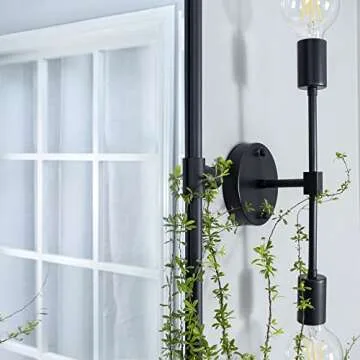 20 x 24 ‘’ Farmhouse Black Metal Framed Pivot Rectangle Bathroom Mirror Rounded Rectangluar Tilting Beveled Vanity Mirrors for Wall Décor