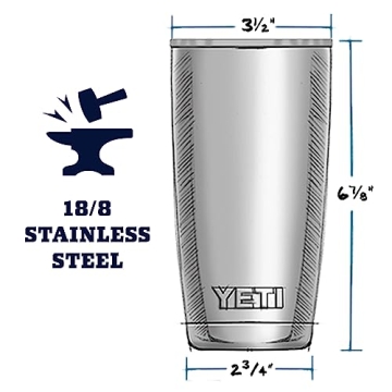 YETI Rambler 20 oz Stainless Steel Vacuum Insulated Tumbler