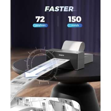 MUNBYN Bluetooth Thermal Label Printer, 4x6 Shipping Label Printer for Shipping Packages, Compatible with iOS, Android, PC, Mac, Chrome OS, Etsy, Ebay, Shopify, Amazon, USPS