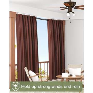 ALLZONE Heavy Duty Tension Curtain Rod for Window, 83-123 Inches, Room Divider with Adjustable Pole for Patio, Bedroom, Balcony, Hold Up Blackout Curtains and Non-Slip, Solid, Black