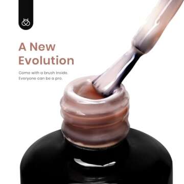 Beetles Builder Gel for Nails 7 in 1 Builder Strengthener Gel Nude Purple Gel Translucent Sheer Purple Hard Gel Builder Extension for Nail Art Base Gel Needed Valentine's Day Gift for Women