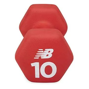 New Balance 10lb Neoprene Coated Dumbbell - Home Gym Essential