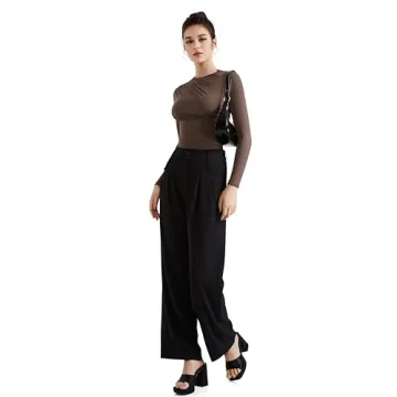 Mock Neck Long Sleeve Top for Women - SUUKSESS