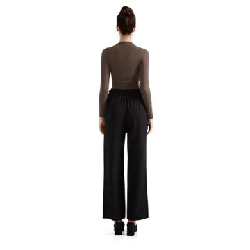 Mock Neck Long Sleeve Top for Women - SUUKSESS