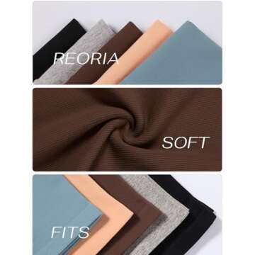 REORIA Womens 2 Piece Workout Sets Short Matching Casual Summer Outfits Slim Fitted Going Out Gym Yoga Athletic Tracksuits