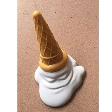LIOOBO Plastic Door Stopper Ice Cream Shaped Slip Resistant Finger Protector Creative Door Stops