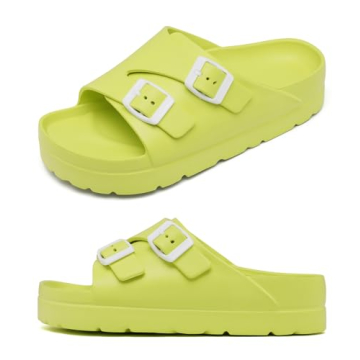 Women’s Platform Sandals - Adjustable Buckle with Arch Support