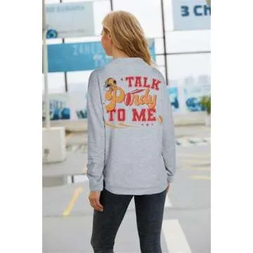 Stylish VILOVE Football Season Sweatshirt for Women