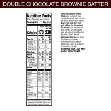 Kellogg's Krave Cold Breakfast Cereal, Kids Snacks, Double Chocolate, Brownie Batter, 6.5lb (10 Boxes)