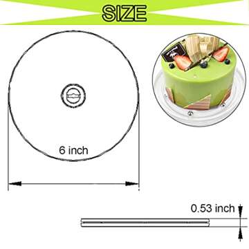 ALLRI Cookie Decorating Kit Cookie Decorating Supplies with 1 Acrylic Cookie Turntable, 6 Cookie Fondant Brushes 6 Cookie Scribe Needle Royal Icing Tools Cookie Turntable Decorating