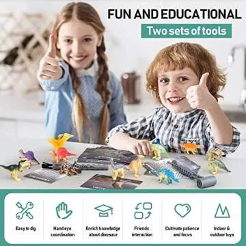 Woumserta Jumbo Dino Egg Dig Kit, Dinosaur Toys for Kids 5-7 8-12 with 12 Dinosaurs, Dinosaur Toys for 5 6 7 8 Year Old Boy Birthday Gift, Dinosaur Eggs Excavation Gifts for 5 6 7 Year Old Boy Girl