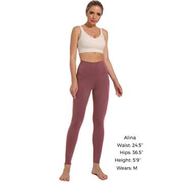 Free Leaper High Waisted Leggings with Pockets for Women