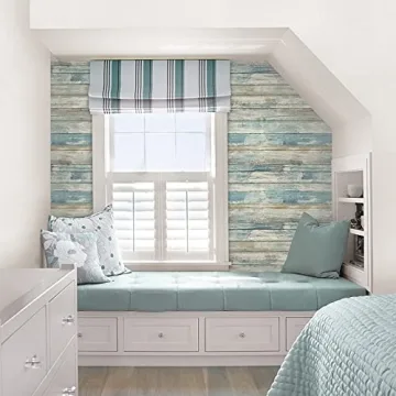 PracticalWs Wood Wallpaper Vintage Self-Adhesive Peel and Stick