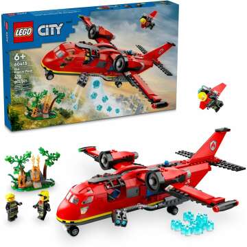 LEGO City Fire Rescue Plane Toy for Ages 6+