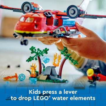 LEGO City Fire Rescue Plane Toy for Ages 6+