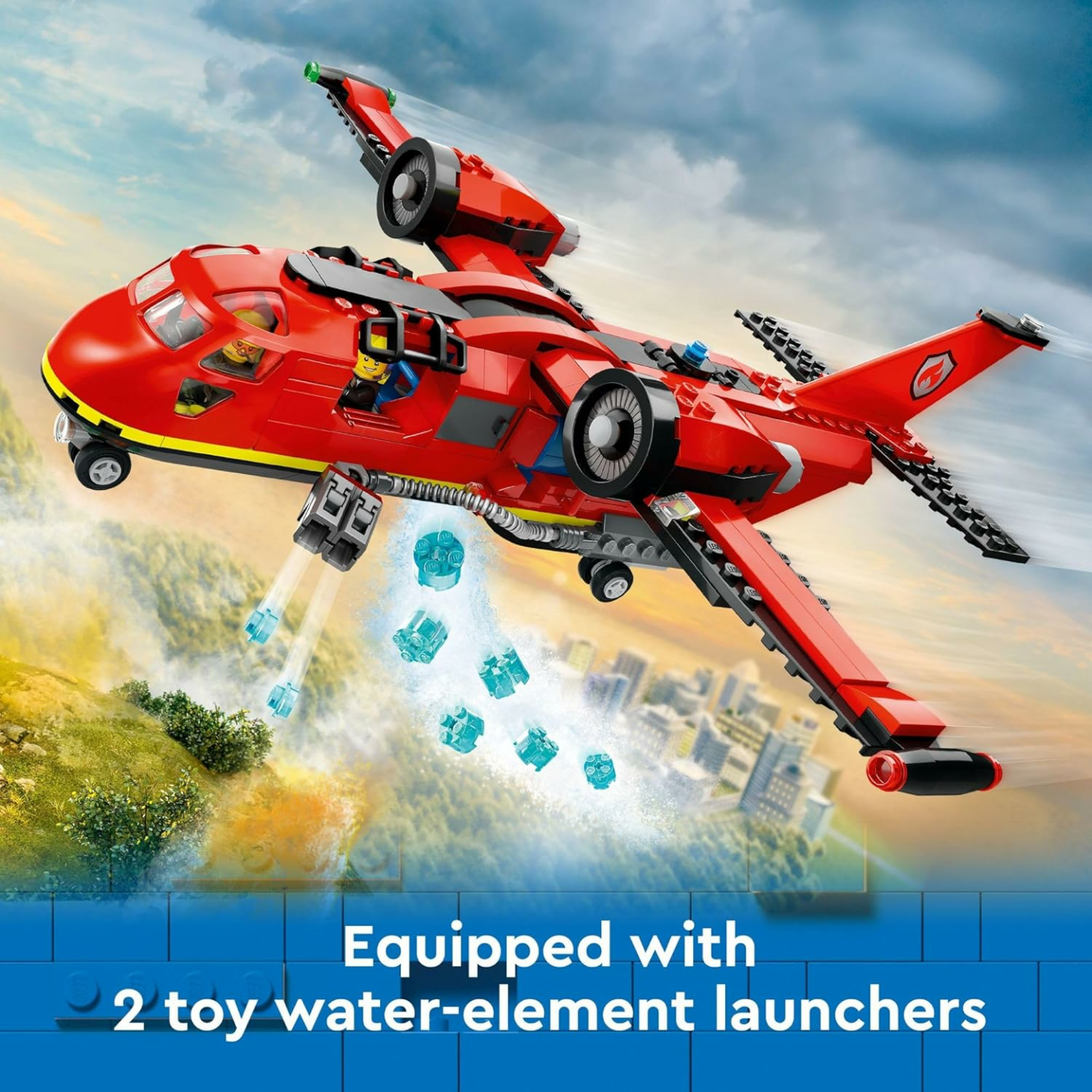 LEGO City Fire Rescue Plane Toy for Ages 6+