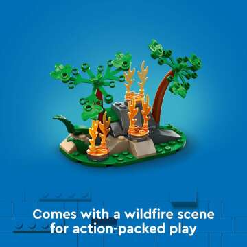 LEGO City Fire Rescue Plane Toy for Ages 6+