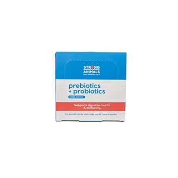 Strong Animals Prebiotics & Probiotics Everyday Health for Backyard flocks containing Cinnamon Essential Oils (30 Servings)