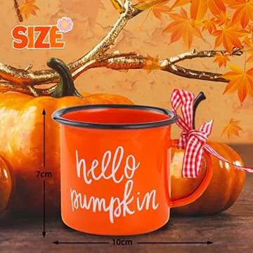 Charm of Autumn Mini Coffee Mugs for Fall Decor