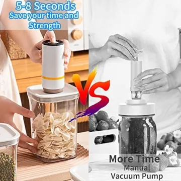 Electric Mason Jar Vacuum Sealer Kit for Food Storage