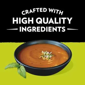 Campbell's Slow Kettle Style Tomato & Sweet Basil Bisque, 15.5 oz Microwavable Bowl (Pack of 8)