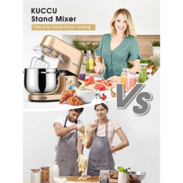 KUCCU 9.5 Qt Stand Mixer with 660W Power & Accessories